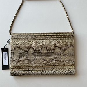 NWT Python Clutch w/ Chain by NMBRNINE OMY Women’s BAG Animal Print Mob Wife